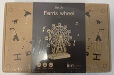 Rolife Ferris Wheel Rotating Music Box DIY 3D Wooden Puzzle Model Kit