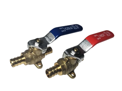 10 Pack XFITTING 1/2" Hot & Cold Pex B Ball Valve w. Drop Ear , Lead Free Brass