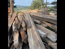 travi in legno rovere e castagno
