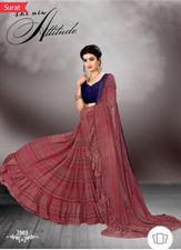 Etnic indian Designer Bolywood  Saree with blouse piece 