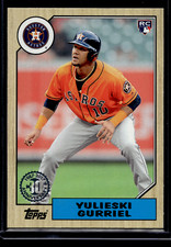 Yulieski Gurriel Rookie 30th Anniversary Topps 2017 1987 Card 87-137 Astros RC. rookie card picture