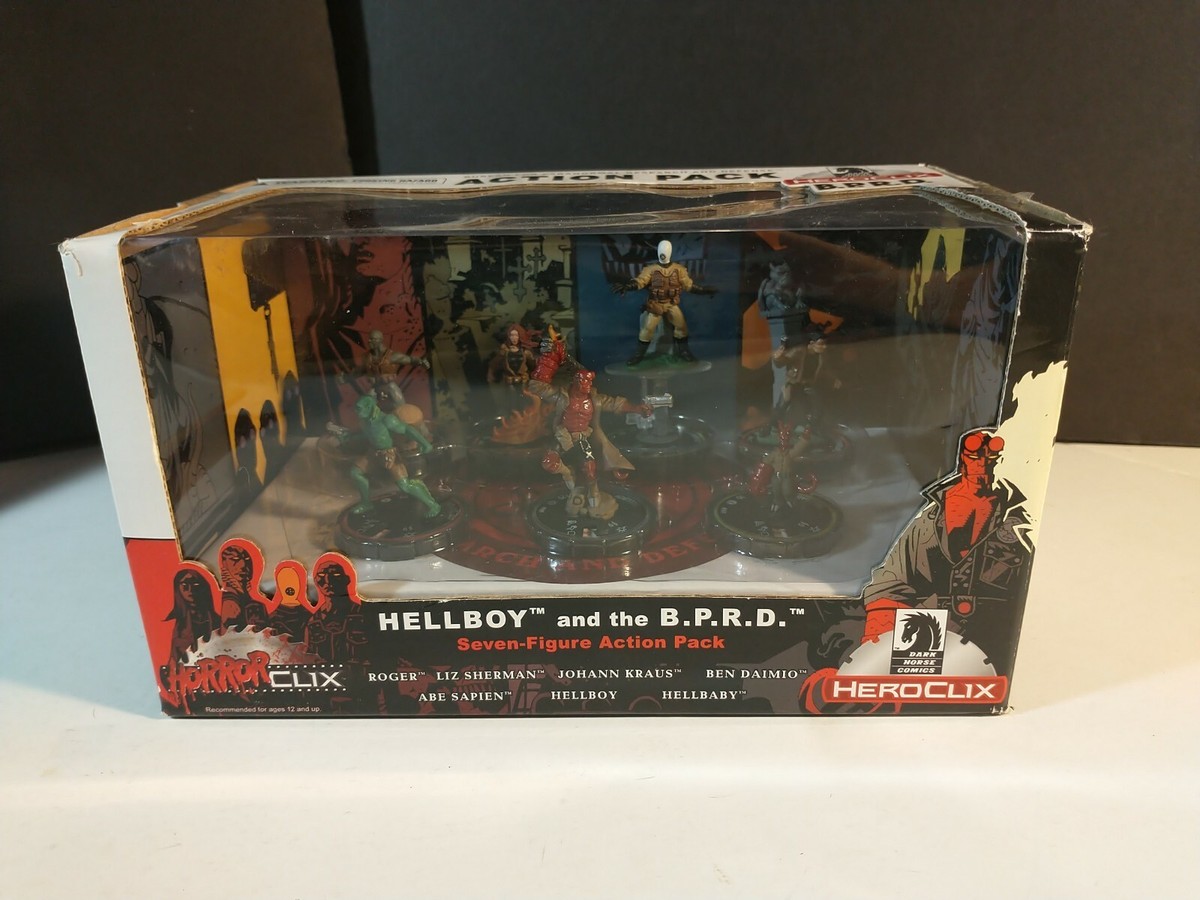 ■ヘルボーイ【HELLBOY and the B.P.R.D.】未開封 HorrorClix Hellboy And The B.P.R.D. Seven-Figure Action Pack