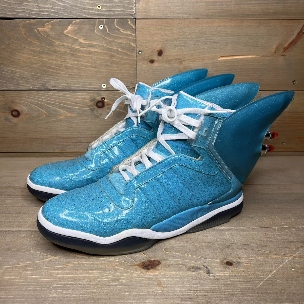 Adidas Jeremy Scott Shark Fin Blue Light-Up Cadillac S77799 Men&