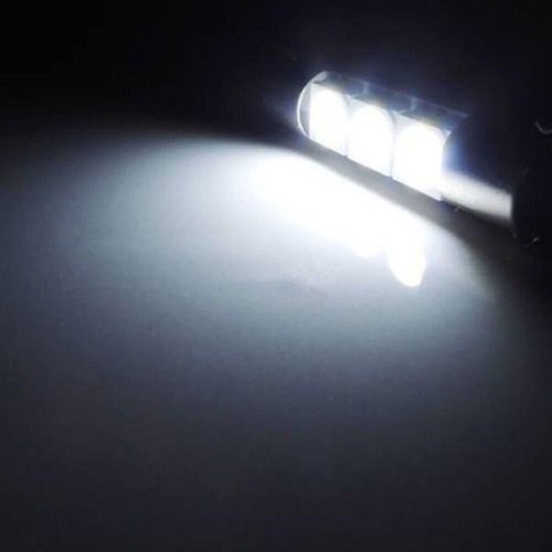4X 5050 3-SMD 31mm 6641 Fuse LED Bulbs Vanity Mirror Light Sun Visor Lamp White - Picture 10 of 12
