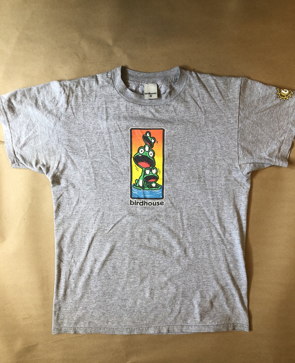 Vintage 90s Birdhouse Willy Santos Frogs T-shirt Men's M | eBay