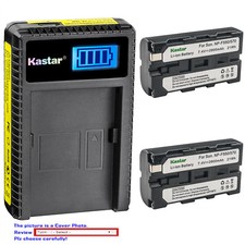 Kastar Battery LCD USB Charger for Sony NP-F550 CCD-SC55 CCD-TR12 CCD-TR3