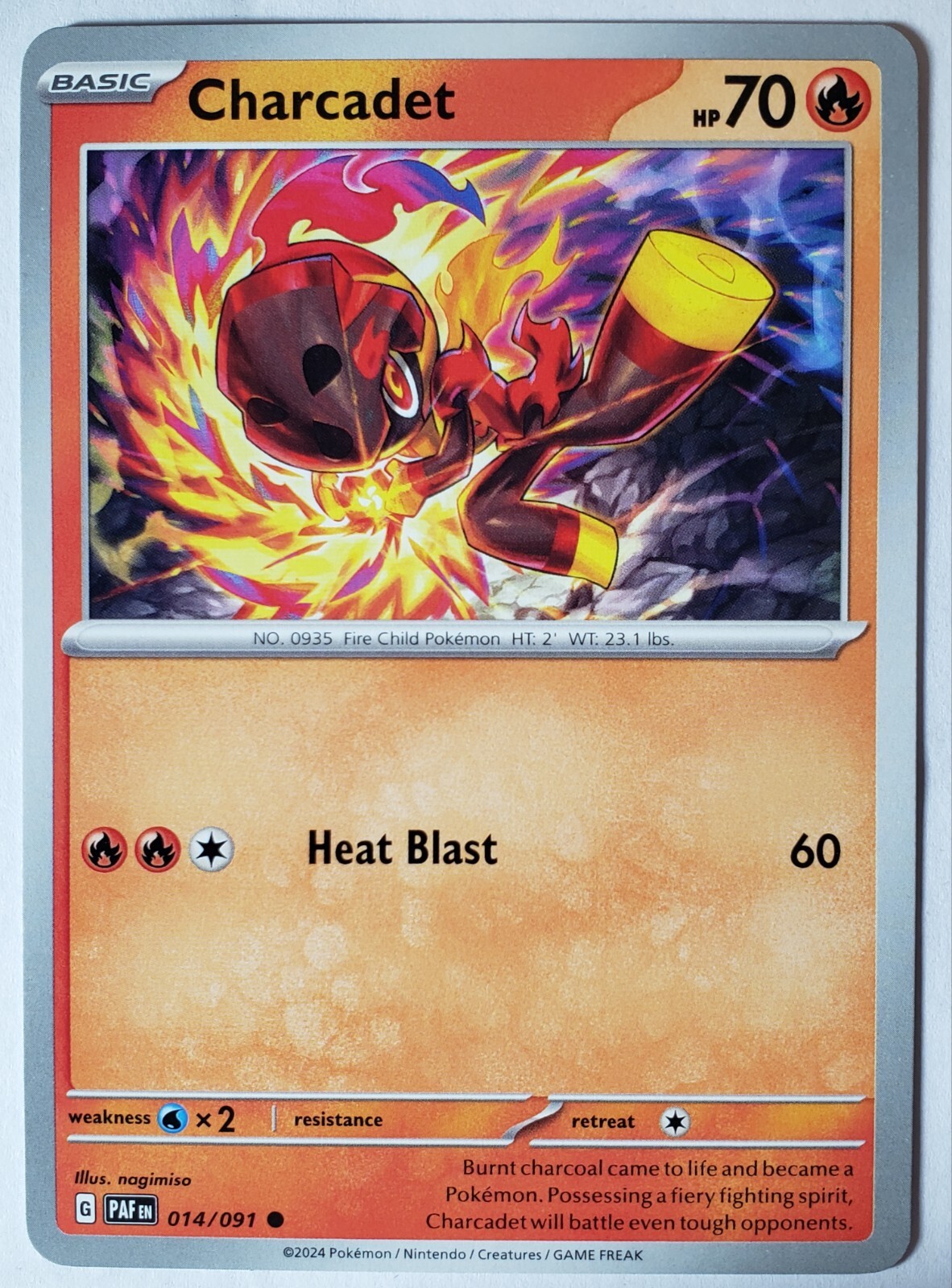 Charcadet 014/091 NM / M - Paldean Fates Pokemon Card $2 Combined Shipping