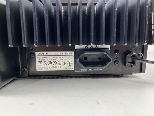 Sony CDP-101 Lettore CD Compact Disc Sistema Audio Digitale, Primo Lettore CD - Foto 21 di 24