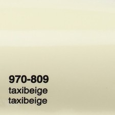 (28&euro;/m&sup2;) 0,5m x 1,52m Oracal 970RA Taxi Beige Glanz 809 Auto Folie Rapid Air