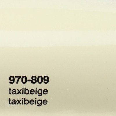(28 /m²) 0,5m x 1,52m Oracal 970RA Taxi Beige Glanz 809 Auto Folie Rapid Air