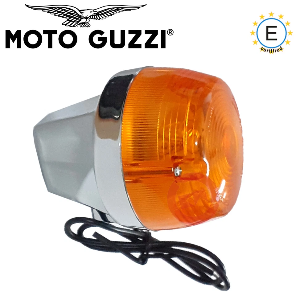 COPPIA FRECCE CROMATE POSTERIORE DX / SX PER MOTO GUZZI V35 - II / V50 / V75 /T3 Foto 3 de 4