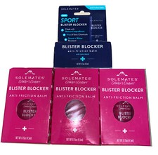 4--Solemates Blister Blocker Anti-friction Balms .15 oz each 1 Sport 3 Cobbler