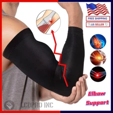 Elbow Brace Compression Support Sleeve Arthritis Tendonitis Reduce Joint Pain US