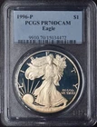 1996-P American Silver Eagle - PCGS PR70DCAM Toned - ✪COINGIANTS✪