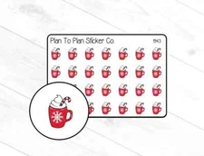 1943~~Hot Cocoa Planner Stickers.