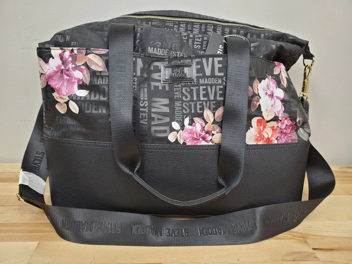 Steve Madden, Bags, Steve Madden Duffle Bag Floral Weekender Tote