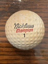 RARE LOGO GOLF BALL-VINTAGE NICKLAUS CHAMPION MACGREGOR 1 Antique