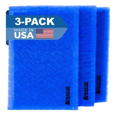 RayAir Supply Replacement Filter Pads Compatible With Captura Air Cleaner- 3PK