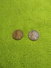 Two lincoln wheat pennies 1928 1929 no mint mark