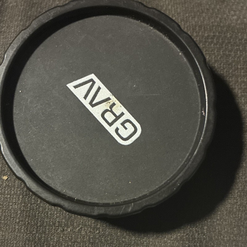 GRAV Round Tobacco Grinder Lid/Cap Black Focus Air Tight Seal