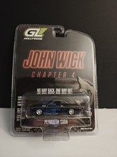 Greenlight Hollywood Plymouth Cuda John Wick Chapter 4 Black New in Package