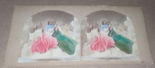 Early Stereoview Angels The Ascension of Marguerite Hand Tinted