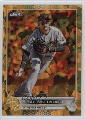 2022 Topps Chrome Update Sapphire Gold 10/50 Yoshi Tsutsugo #US46 6ns