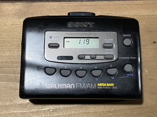Sony Walkman FM/AM Mega Bass WM-FX403 VTG 90s Radio ✅  Presets ✅ Audio ✅ READ