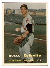 1957 TOPPS #212 ROCKY COLAVITO INDIANS EX-MT 441174 (KYCARDS)
