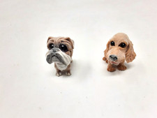 2 MEG Puppy in my Pocket Dogs with Wobbly Head  Tails