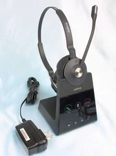Jabra Engage 65 Dual Headset Base Unit & Adapter