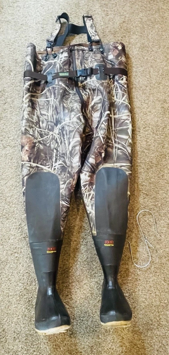 Remington Fishing Waders Mens Size 10 Black Neoprene Thinsulate Insulated Boots Men Neoprene Fishing Waders with Boot Foot for sale | eBay main image 3