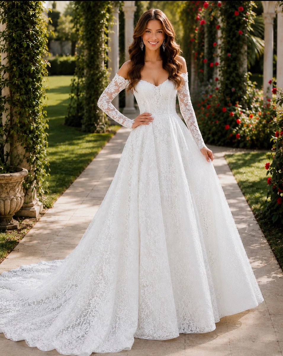 a line wedding dress ebay A-Line Wedding Dresses for sale
