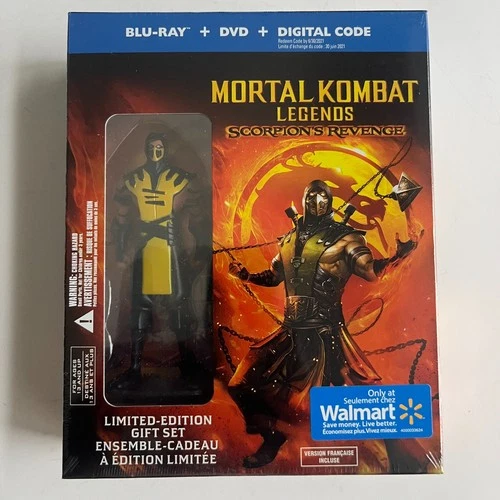 Mortal Kombat Legends Scorpion’s Revenge Blu-ray DVD Set w/Figure SEALED NEW