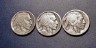 Circulated 1913-P,D,S Ty.1  Buffalo Nickels