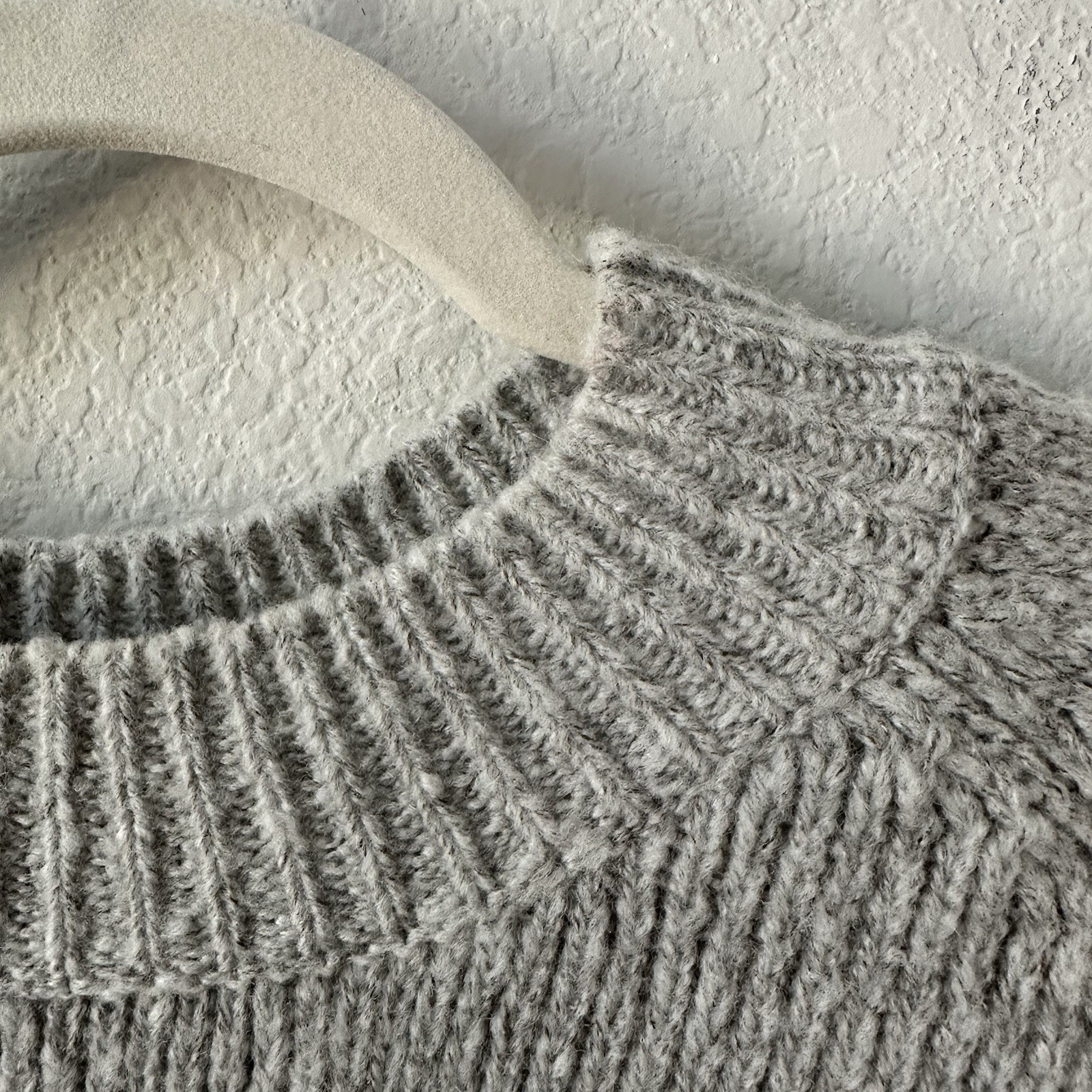 ANINE BING The Kendrick Sweater NYC Grey Cashmere SZ S image 5