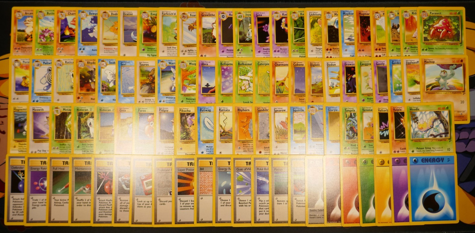 LP/MP (BASE-2/II) COMPLETE Pokemon Set 90-Card UNCOMMON/COMMON Non-Holo WOTC 130