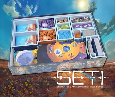 Folded Space FS-SETI für SETI - Color Insert Brettspiel Inlay Sortiereinsatz