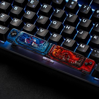 S-Craft Artisan Pokemon Spacebar Keycap GROUDON VS KYOGRE NEW READY TO SHIP!