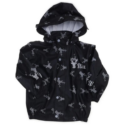 Mini Rodini, Regenjacke, Unisex (Kinder), Größe: 98, Schwarz/Grau #bSd