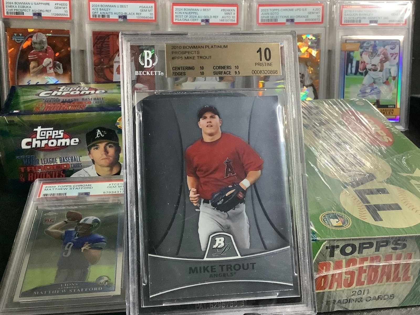 MLB】(10) Mike Trout 2010 Bowman Platinum PP5 マイク・トラウト 