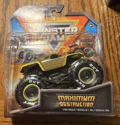 2024 Spin Master Monster Jam Series 34 Gold Maximum Destruction Truck Rare