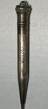 Antique Wahl Eversharp Sterling Silver Pencil l.lmm Over 12g Works Engraved READ