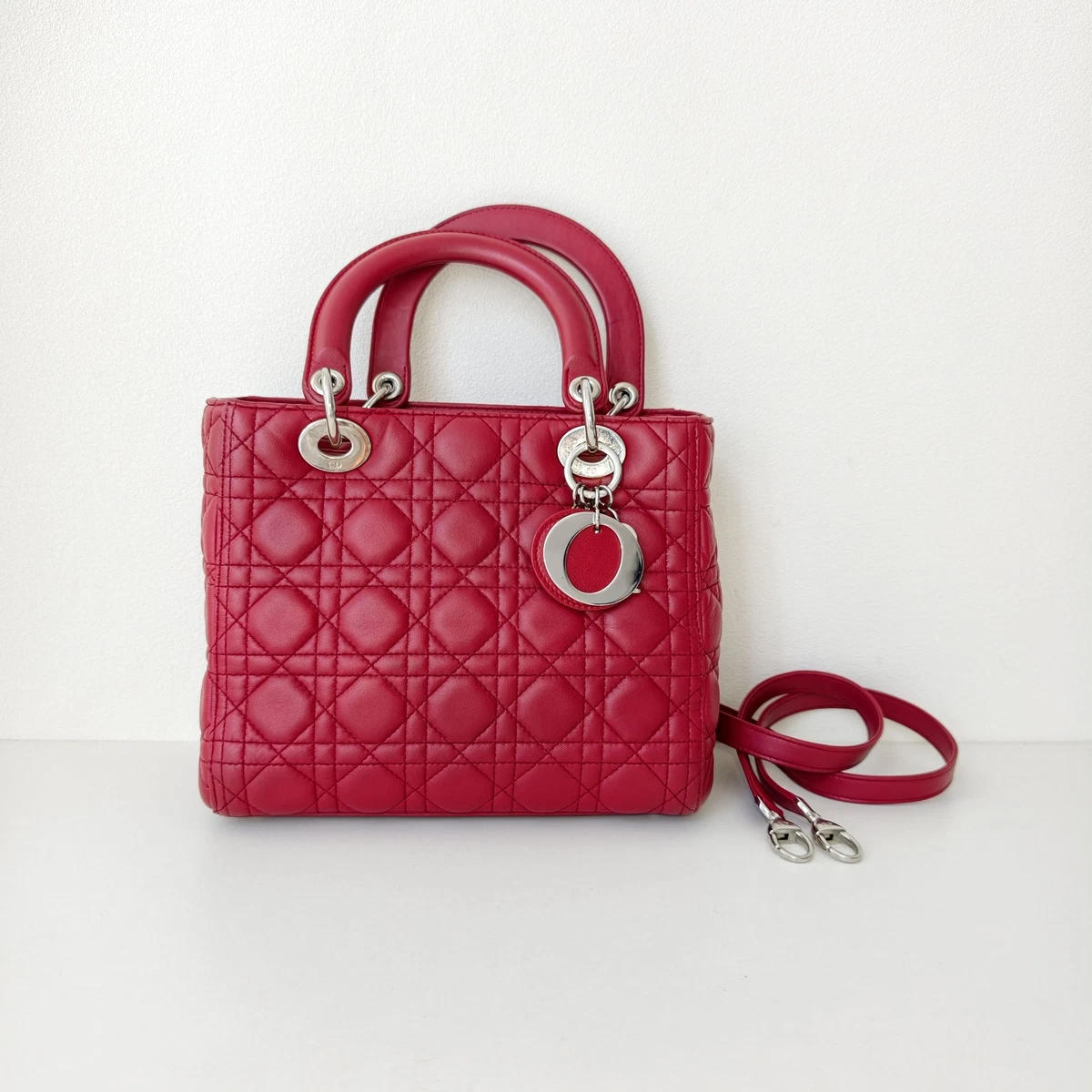 Dior Red Leather Exterior Bags & Handbags for Women for sale | eBay Dior Red Leather Exterior Bags & Handbags for Women for sale | eBay