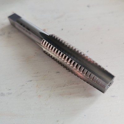 Straight Flute Tap: 1/2-13 UNC, 4 Flute, Taper Chamfer, High-Speed Steel
