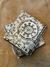 NINA HOME BY NINA CAMPBELL SET OF 2 KING EURO PILLOW SHAMS WHITE/SAGE GREEN