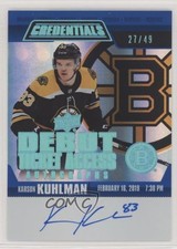 2019-20 Upper Deck Credentials 27/49 Karson Kuhlman #RTAAV-KK Auto fb7