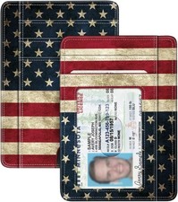 FINTIE Slim Minimalist Front Pocket Wallet, RFID Blocking Credit Card Holder Car