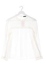 ZARA BASIC Camicetta da notte Donna Camicetta a blusa Taglia IT 42 bianco