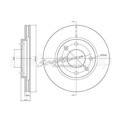 2x Bremsscheibe vorne für Citroen AX ZA- C8 EA Saxo S0 Xsara N0 N1 N2 | 502379